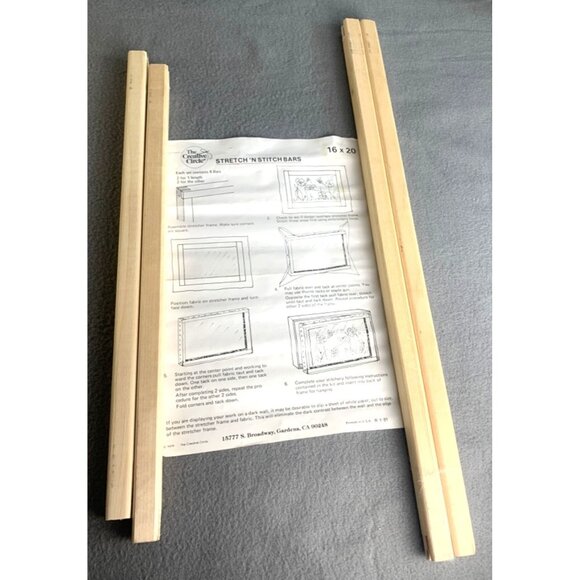 Creative Circle Stretch N Stitch Bars 16x20 Craft Kit USA 4 Bars DIY Embroidery - Picture 1 of 6